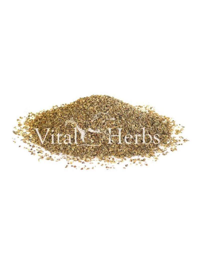Vital Herbs Devils Claw Pure Root, zbliżenie ciętego korzenia czarciego pazura