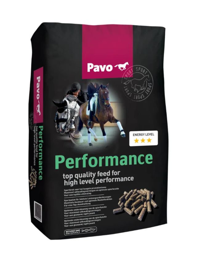 Pavo Performance 20kg, granulat dla koni sportowych najwyższego poziomu (poziom energii 3)