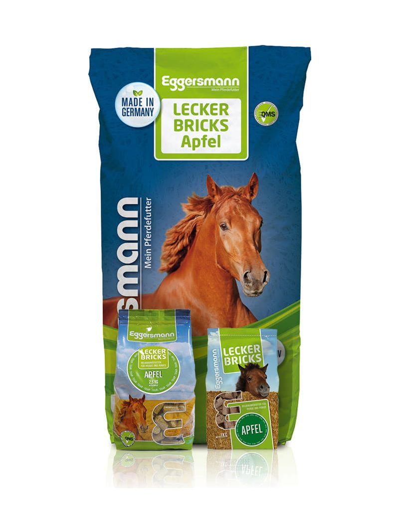 LECKER BRICKS APFEL 1KG - CUKIERKI JABŁKOWE