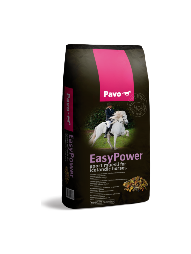 PAVO EasyPower 15 kg – Musli sportowe dla koni islandzkich i kuców
