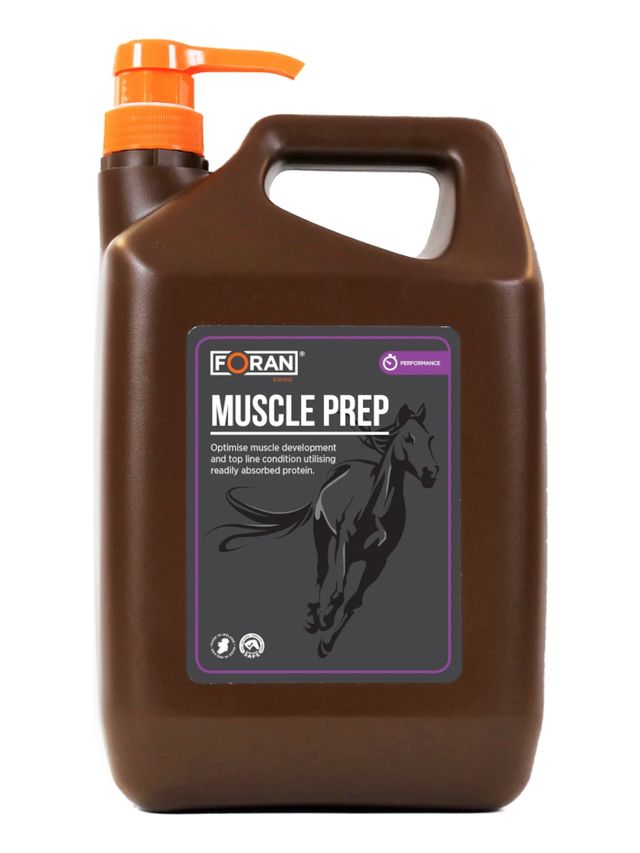 Foran Muscle-Prep 5L - suplement na rozwój masy mięśniowej koni | Obiegły Equestrian