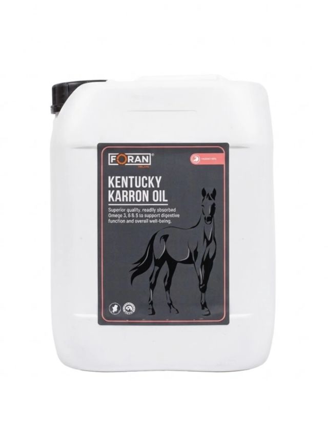 Foran Kentucky Karron Oil 10L - emulgowany olej lniany dla koni | Obiegły Equestrian