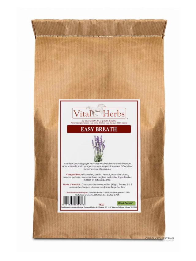 Vital herbs easy breath mieszanka ziolowa na oddychanie dla koni 1kg