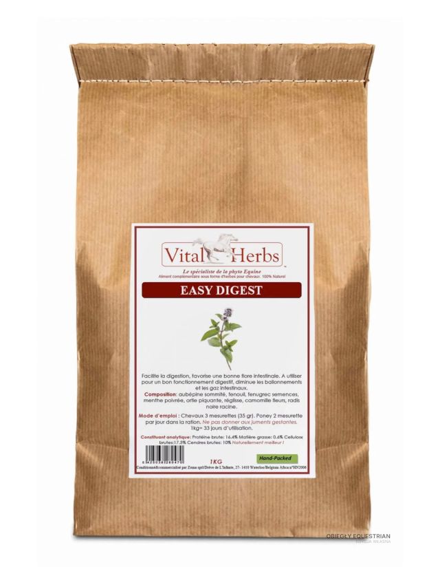 Vital Herbs Easy Digest 1kg EKO - zioła na trawienie dla konia | Obiegły Equestrian