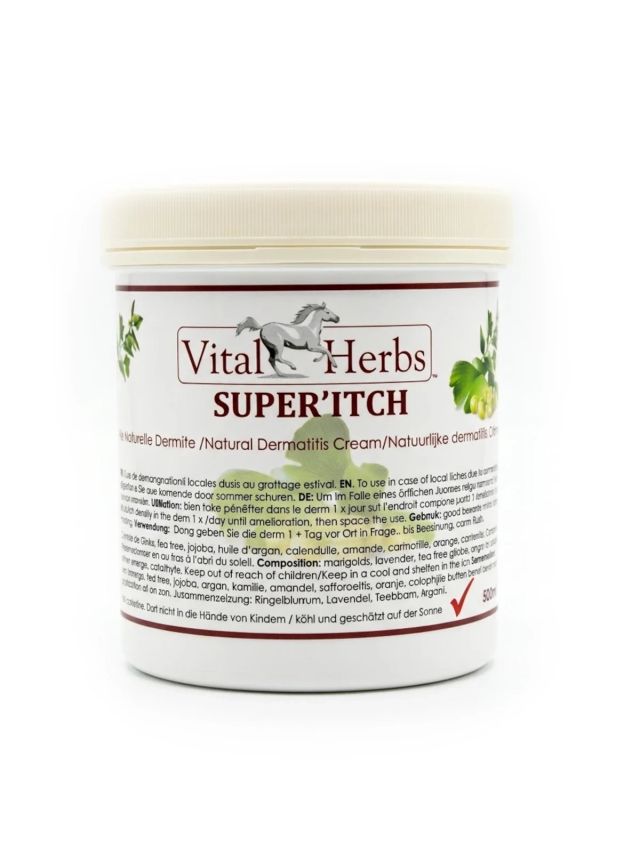 Vital Herbs Super Itch 500 ml, krem łagodzący swędzenie i wycieranie grzywy i ogona