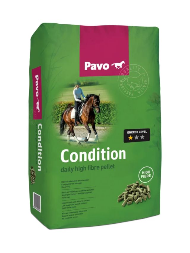 Pavo Condition 20kg, wszechstronny granulat bez owsa dla koni rekreacyjnych i w lekkim treningu