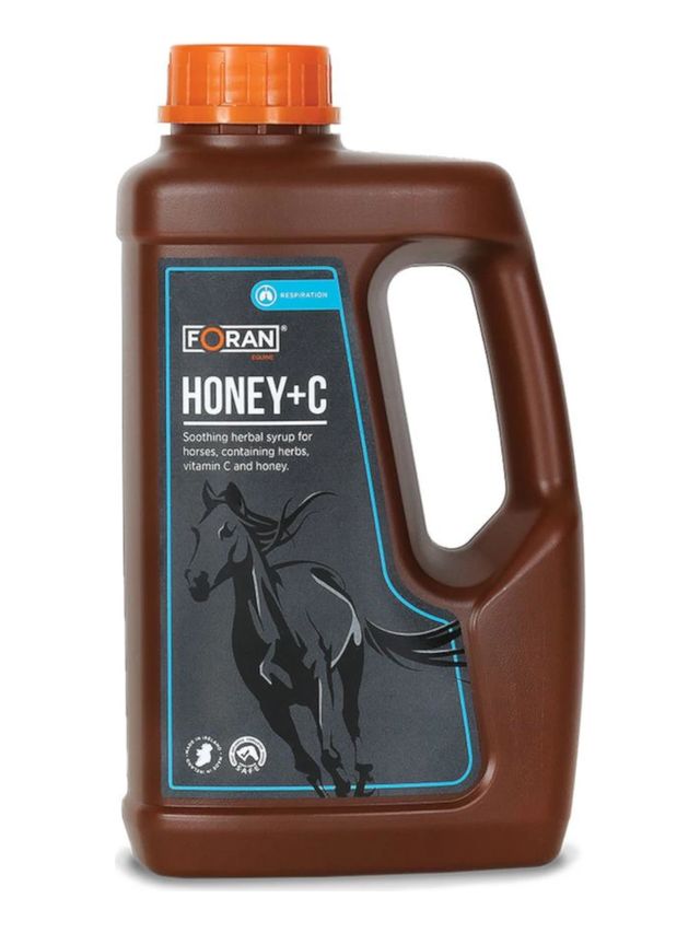 Foran Honey+C 1L - syrop ziołowy na podrażnienia dróg oddechowych konia