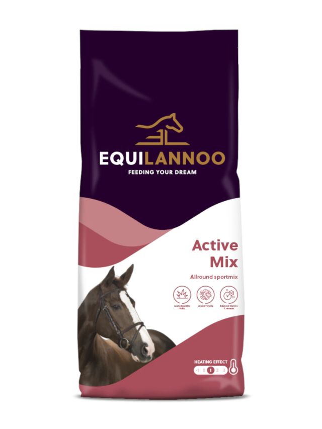 Equilannoo Active Mix 20kg, musli bez owsa z Linamix dla koni rekreacyjnych i w małym sporcie