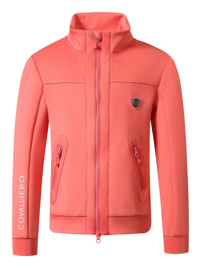 Bluza jezdziecka dla dziewczynki w kolorze koralowym Covalliero
