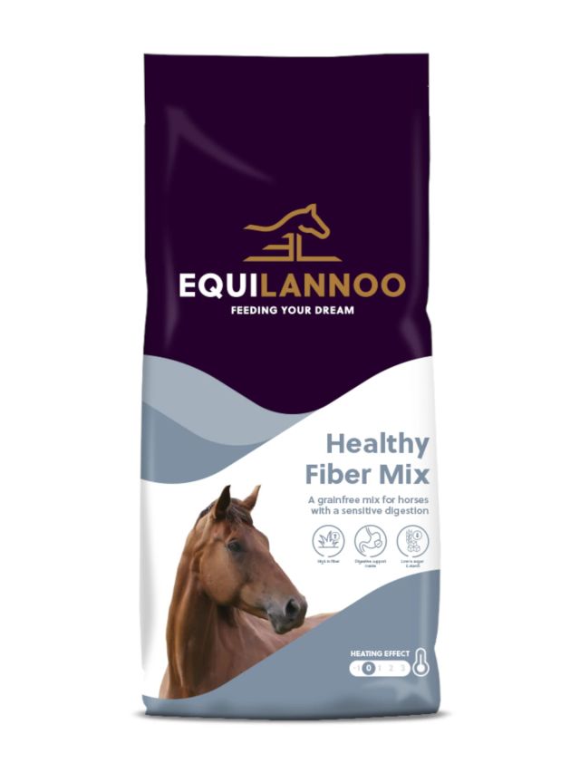 Equilannoo Healthy Fiber Mix 15kg, bezzbożowe musli z ziołami dla koni wrzodowych i z wrażliwym trawieniem