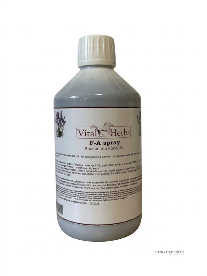 Vital Herbs Fly Away Spray 500ml - preparat na owady dla konia | Obiegły Equestrian
