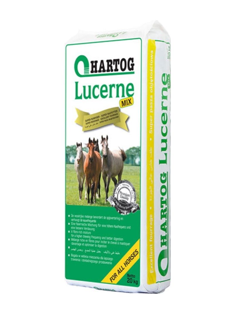 HARTOG Lucerne Mix 18kg olejowana lucerna ze źdźbłami zielonego owsa