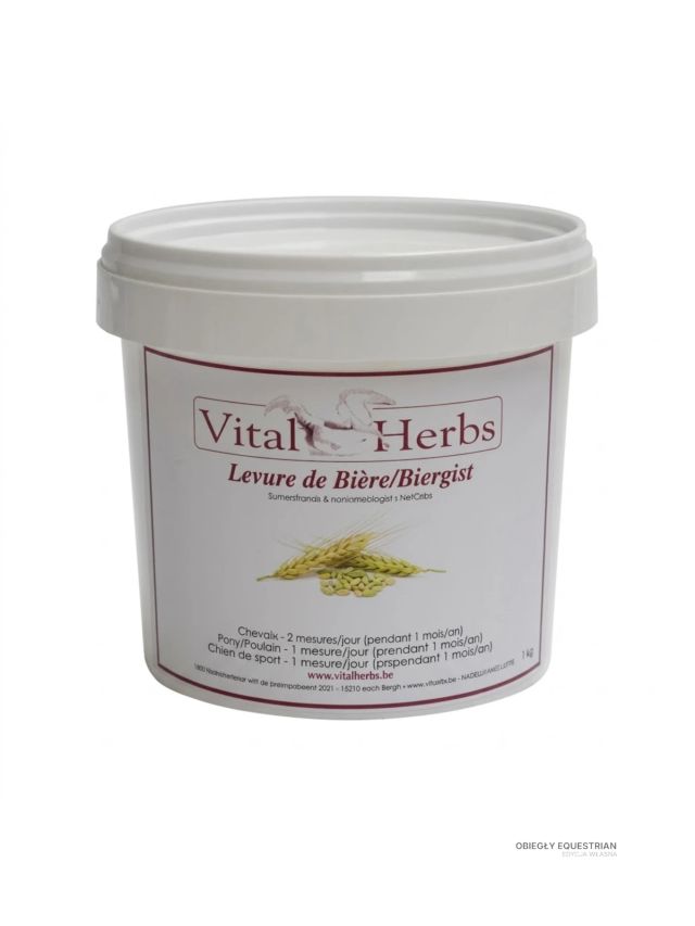 Vital Herbs Brewers Yeast 1kg - drożdże piwne na trawienie i sierść konia | Obiegły Equestrian