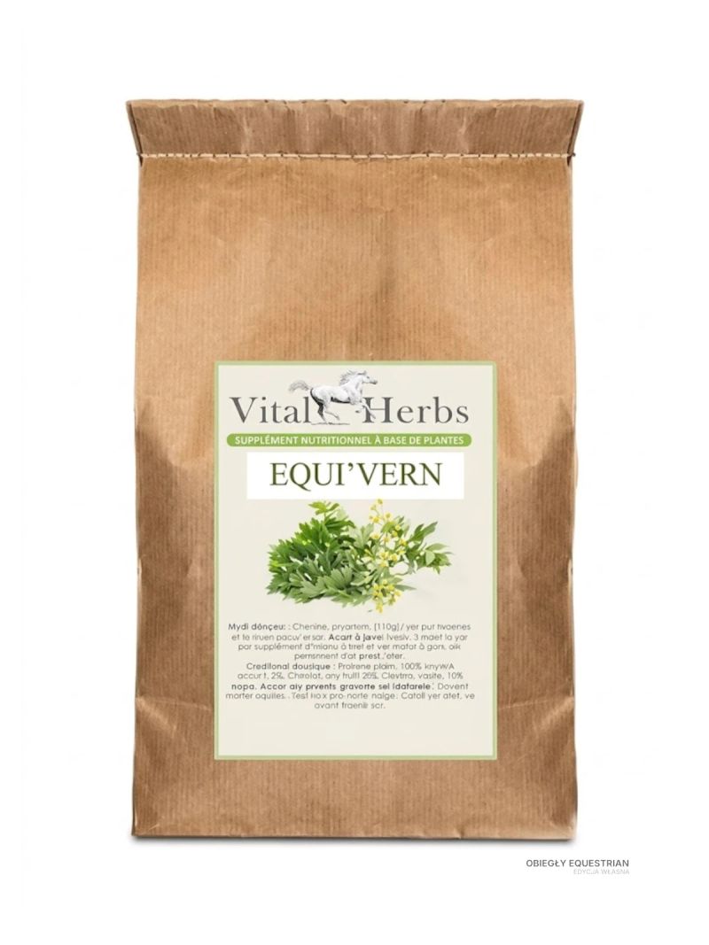 Vital herbs equi vern mieszanka ziolowa oczyszczanie jelit dla koni 1kg