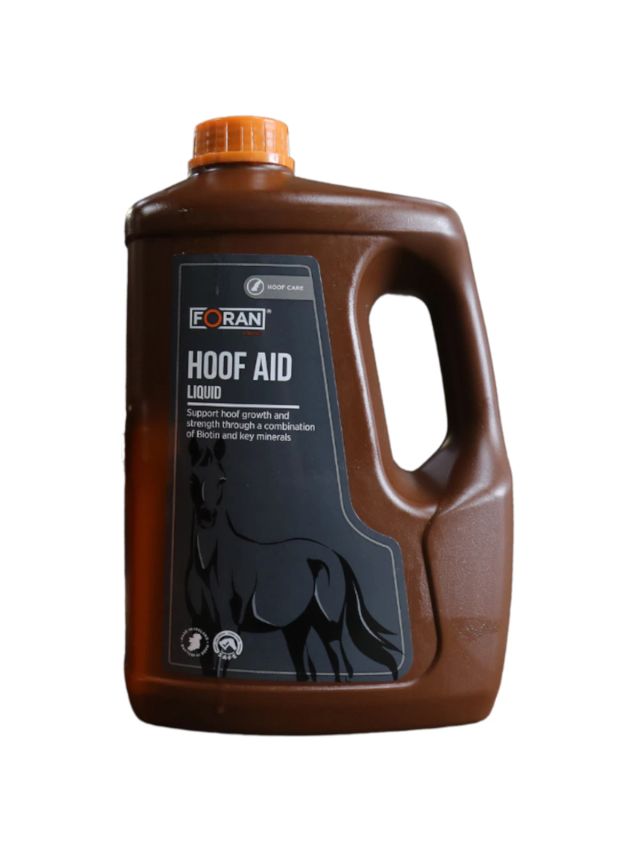 Foran Hoof Aid płyn 2.5L - płynna biotyna na pękające kopyta konia | Obiegły Equestrian