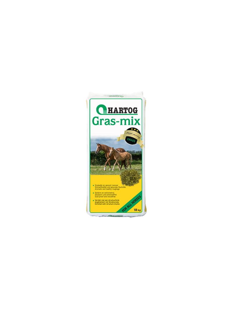 Hartog Grass Mix 18kg - olejowana sieczka z trawy