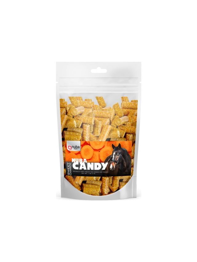 Nuba candy sweet carrot doypack 1 kg smakolyki dla koni o smaku marchewkowym
