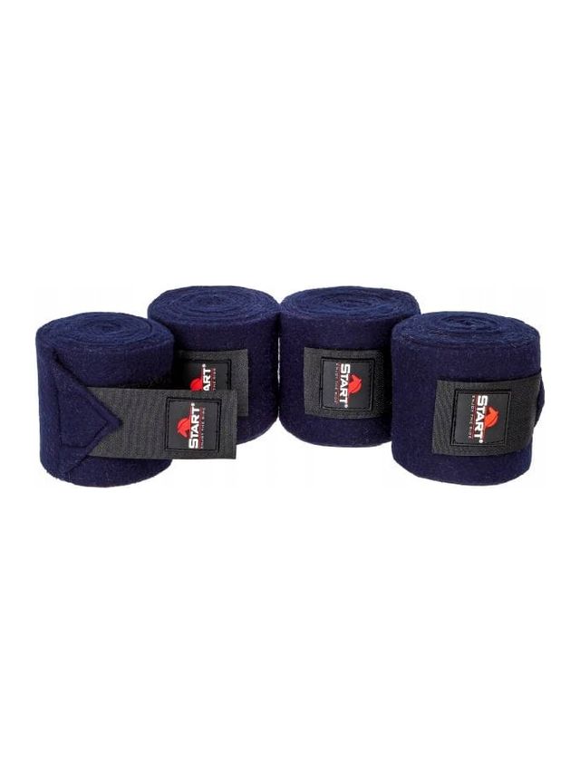 B Bandaze polarowe zapinane na rzep 4 szt 3m navy granatowe r uniwersalny