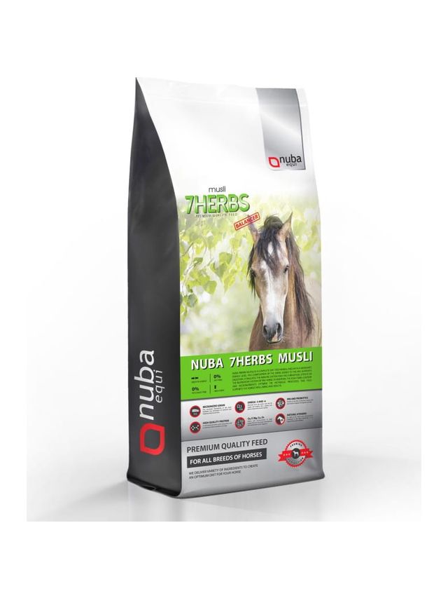 Nuba 7Herbs Musli Balancer 2G 20kg Pasza ziołowa dla koni bez owsa