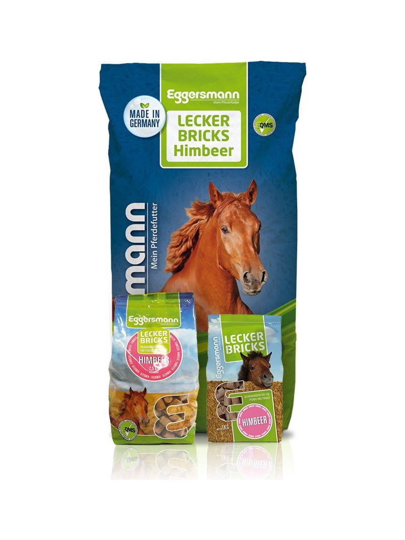 LECKER BRICKS HIMBEER 1KG - CUKIERKI MALINOWE