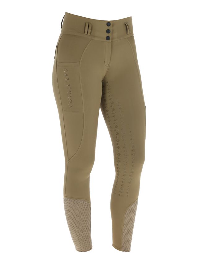 Bryczesy High waist S/S, walnut r.36