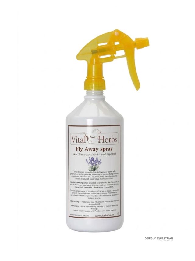 Vital Herbs Fly Away Spray 500ml - preparat na owady dla konia | Obiegły Equestrian