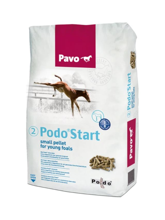 Pavo Podo Start 20kg, malutki granulat z kompleksem Podo dla źrebiąt do odsadzenia