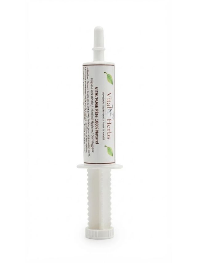 Vital Herbs Vital Fuge Paste 60 ml, ziołowa pasta w tubie na higienę jelit konia