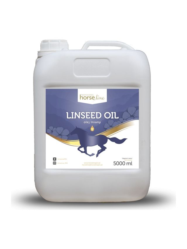 Olej lniany linseed oil 5000ml horselinepro