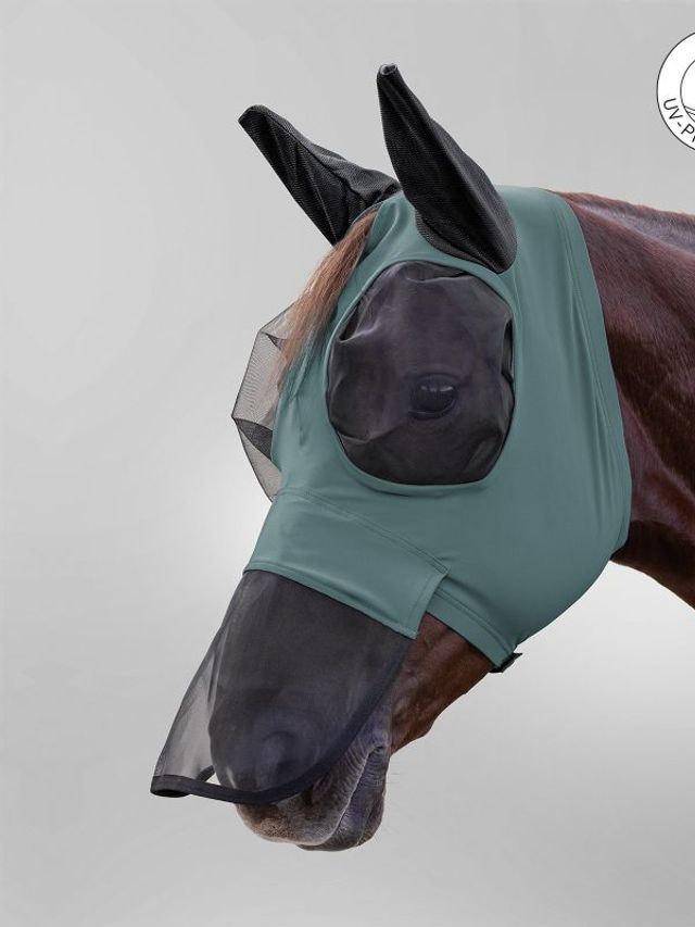 Maska przeciw owadom z osłoną na nos, pine green, Pony