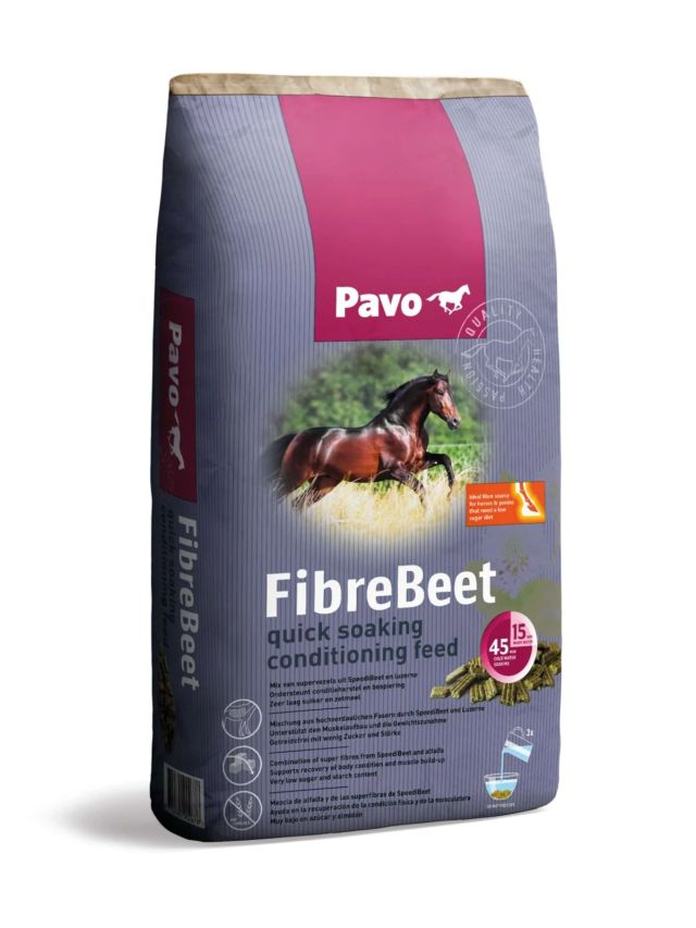 Pavo FibreBeet 15kg, wysłodki buraczane z lucerną dla koni chudych i w rekreacji
