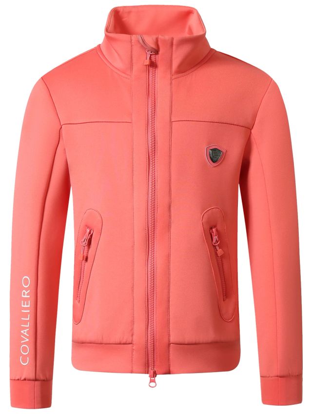 Bluza jezdziecka dla dziewczynki w kolorze koralowym Covalliero